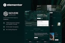 Novere – Luxury Real Estate Agency Elementor Template Kit
