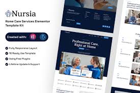 Nursia – Home Care Services Elementor Template Kit