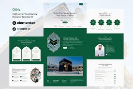 Qibla – Hajj & Umrah Travel Agency Elementor Template Kit