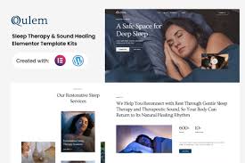 Qulem – Sleep Therapy & Sound Healing Elementor Template Kits