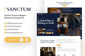 Sanctum – Modern Church & Religion Elementor Template Kit