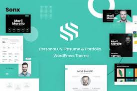 Sonx – Personal Resume and Portfolio