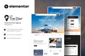 Travtour – Travel and Tour Agency Elementor Template Kit