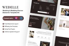 Wedelle – Wedding & Wedding Planner Elementor Template Kit