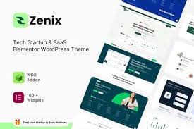 Zenix – Tech Startup & SaaS WordPress Theme